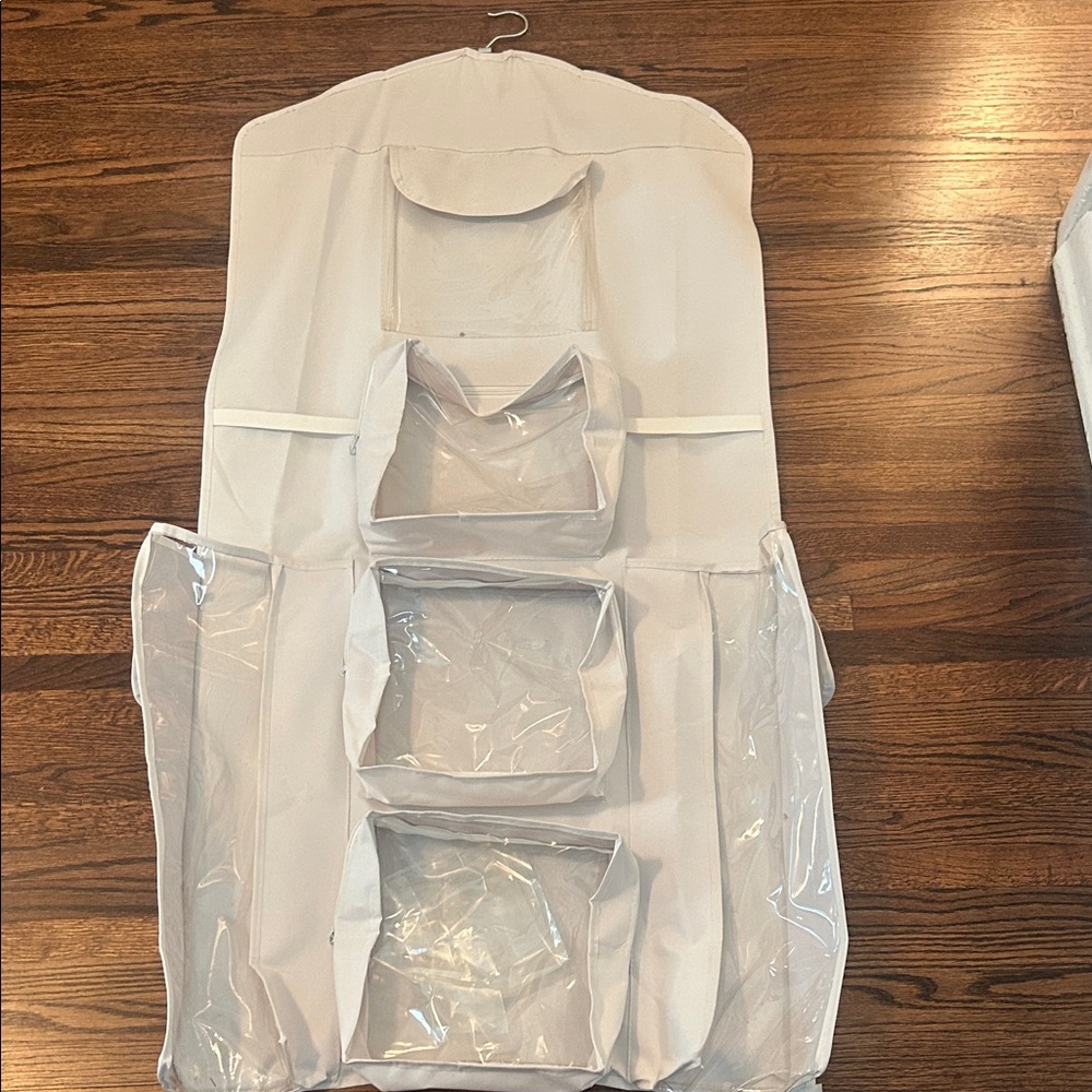 Hanging wrapping Paper Organizer with Pockets